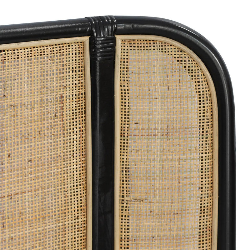 Viner Black Rattan Bed