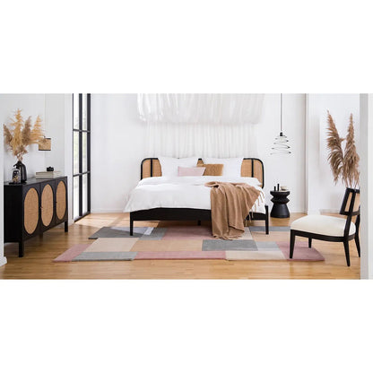 Viner Black Rattan Bed