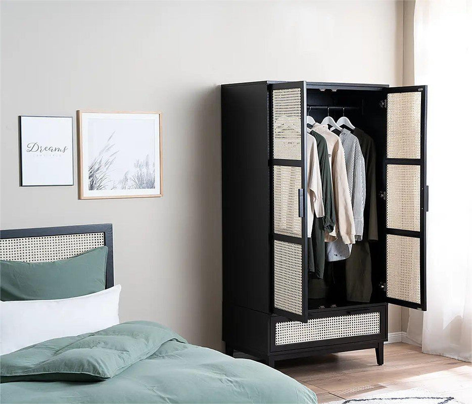 Cavie Solid Wood Wardrobe