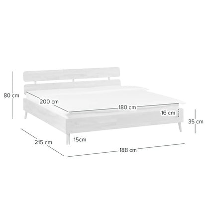 Finsbe Solid Wood Bed