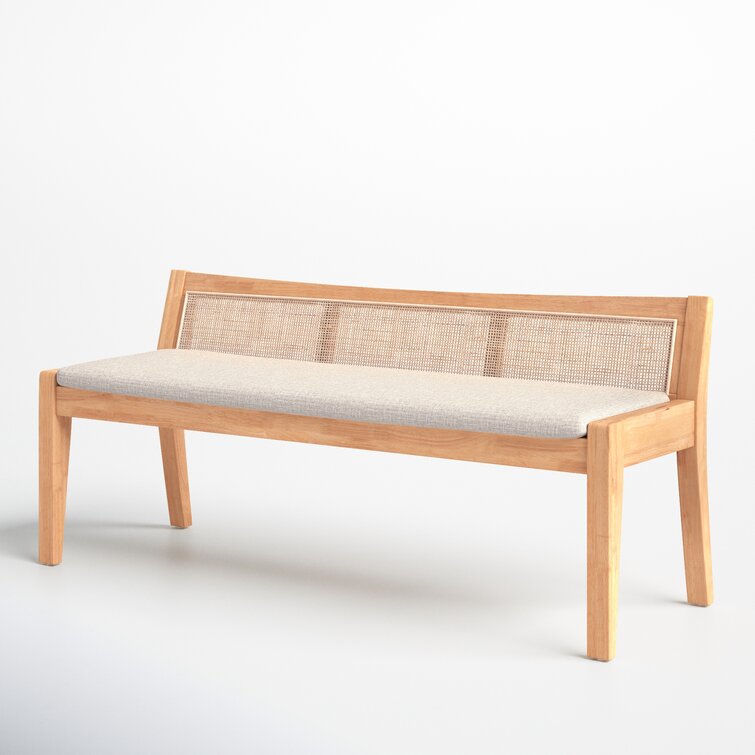 Donner Back Cushioned Bench