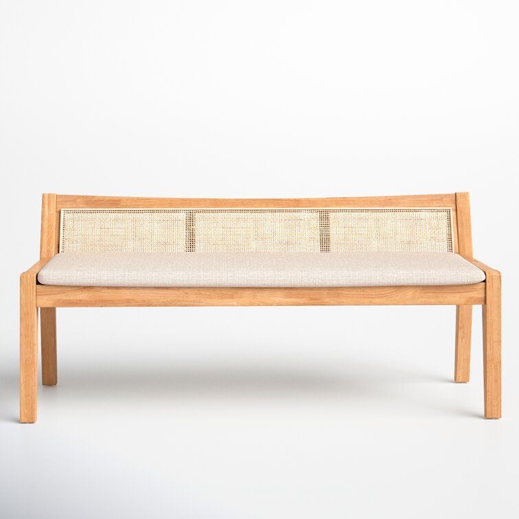 Donner Back Cushioned Bench